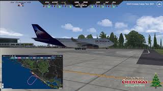 XPlane 11 flight LDDU  OMDB  mSparks B747 on IVAO Croatia Cargo 2021 [upl. by Vez88]