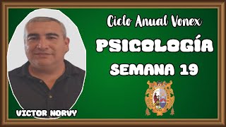 APRENDIZAJE II  SEMANA 19  PSICOLOGÍA  VICTOR NORVY [upl. by Anaiq]