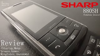 60 Subscribers Special  Sharp 880SH Review Startup Shutdown Browse Games Ringtones Shutdown [upl. by Zetrom]