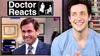 Doctor Reacts To quotThe Officequot Medical Scenes [upl. by Ema]