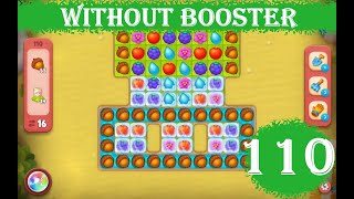 Gardenscapes Level 110  15 moves 2023 HD solution of Level 110 Gardenscapes No Boosters [upl. by Daegal]