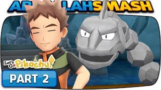 Pokemon Lets Go Pikachu amp Eevee  Part 2 BROCK 100 Walkthrough [upl. by Eecart]