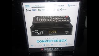 EMATIC DIGITAL TV CONVERTER BOX HOW TO [upl. by Vallonia]