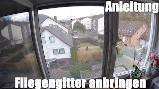 Fliegengitter Gardella Home  Easy Build anbringen  Fenster Mosquito Plissees montieren Anleitung [upl. by Yrrehs]