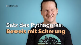 Satz des Pythagoras Beweis mit Scherung [upl. by Dorice]