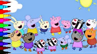 Peppa Pig BEST Coloring Book Super Coloring Pages Compilations Kids Fun Art Activities Videos [upl. by Wenona]