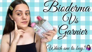 Bioderma VS Garnier micellar water Best makeup removers in India Kp styles [upl. by Gnouhp]