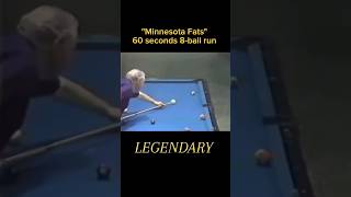 quotMinnesota Fatsquot runs a rack of 8ball in 60 seconds against Willie Mosconi billiards 8ballpool [upl. by Nimajnab209]