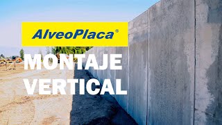 AlveoPlaca ® HORMIPRET Chile  Montaje Muro Vertical Prefabricado [upl. by Mook]