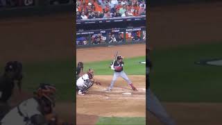 Anthony Rendon stride to no stride live in game swing and miss [upl. by Anilemrac]