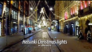 Helsinki City Center at Christmas Time [upl. by Nohsid]