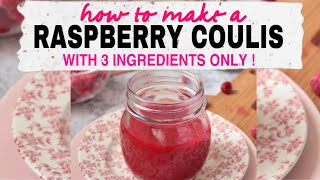 EASY RASPBERRY COULIS ll FILIPINA COOKING [upl. by Esahc]