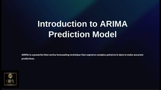 Introduction to ARIMA Prediction Model [upl. by Marylynne]