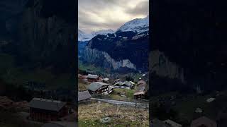 Wengen Switzerland alps snowpeak switzerland travelblogger wengen churchbell [upl. by Seldun]