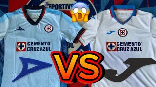 COMPARATIVA JERSEY CRUZ AZUL PIRMA VS JOMA [upl. by Hnirt]