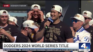 Full speech Shohei Ohtani thanks fans in English at Dodger Stadium [upl. by Beverie]