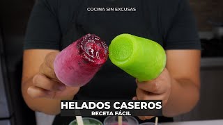 COMO HACER Helados Caseros Super FÁCIL [upl. by Wallache]