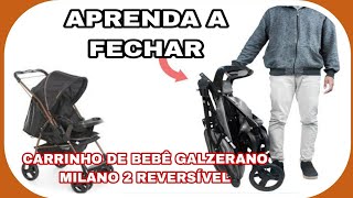 como fechar carrinho bebê galzerano Milano 2 [upl. by Newmark]