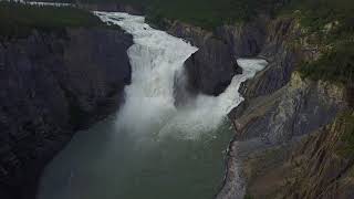 Nahanni National Park Aerial Footage [upl. by Ltihcox]