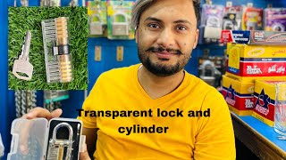 Transparent lock and cylinder lockmaker youtubeshorts keychain 2024 lockmaker sahiwal [upl. by Surovy701]