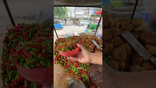 OH MY GOD  Tofu with 100 chilli streetfood food shortvideo [upl. by Ecinnej]