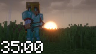 Time to explore the overworld again  Minecraft Hardcore Minute 35 [upl. by Hnad]