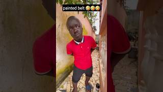 painted belt 😂😂😂 funny shorts comedy [upl. by Ahsenroc]