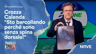 Crozza Calenda quotSto barcollando perché sono senza spina dorsalequot  Fratelli di Crozza [upl. by Ardnahsal]