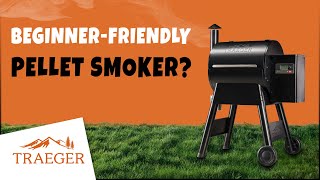 Traeger Pro 575 Pellet Smoker A Complete Setup and Review [upl. by Ahsemrac]