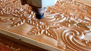 CNC router 3D model stone beddesign woodworking [upl. by Haisej]