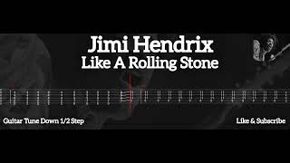 Jimi Hendrix  Like A Rolling Stone  Tab Guitar [upl. by Sevik]