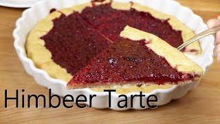 Knusprige Himbeer Tarte einfach amp lecker Schnelles Rezept bester Quiche Teig  Mürbeteig [upl. by Savitt85]