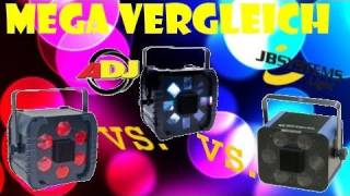 MEGA VERGLEICH ADJ Tri Phase vs ADJ Quad Phase vs JB Systems LED DEVIL II [upl. by Barnett]