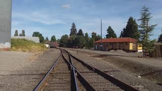 Monday afternoon Run Portland amp Western 2316Albany crossing S 1st leaving Hillsboro [upl. by Syl]