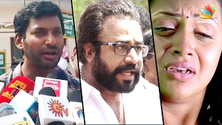 Shoot the molesters involved in Bhavana kidnap  Ponvannan Vishal angry Speech  Nadigar Sangam [upl. by Yatnoed]