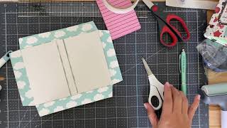 How to chipboard elastic post it holder [upl. by Ahsauqram]