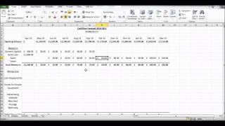 How to Create a Cash Flow Forecast using Microsoft Excel  Basic Cashflow Forecast [upl. by Eillac357]