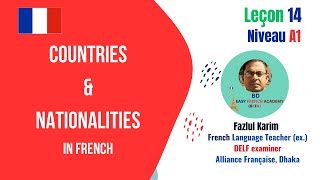 Lesson 14 COUNTRIES amp NATIONALITIES in FRENCH [upl. by Cristoforo]