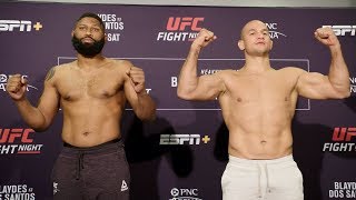 UFC Raleigh Weighin Faceoffs [upl. by Eatnahc]