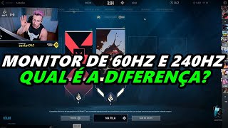 TCK FALA DA DIFERENÇA ENTRE O MONITOR DE 60hz e 240hz [upl. by Genie313]