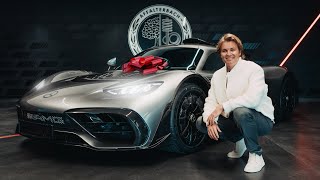 Picking up my F1 Engine Hypercar – AMG One  Nico Rosberg [upl. by Phila]