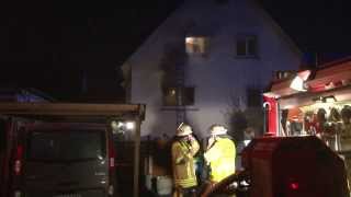 18012014 Rauchmelder rettet Familie das Leben in Holzmaden LK Esslingen [upl. by Shishko126]