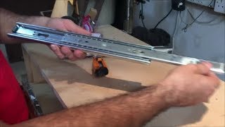 How to install drawer slides step by step [upl. by Idleman768]