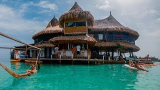 Casa en el Agua Isla Múcura Isla Tintipán y Santa Cruz del Islote  Archipiélago de San Bernardo [upl. by Nodnol]