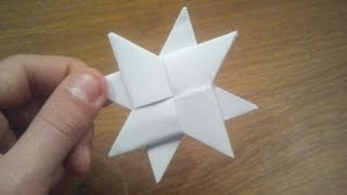 How To Make a Paper Double Ninja Star  Origami [upl. by Soneson]