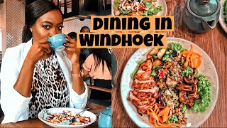 Restaurants in Windhoek  Dining in Namibia Namibian Youtuber [upl. by Iel617]