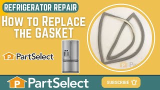 Refrigerator Repair  How to Replace the Gasket [upl. by Adnam507]