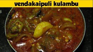 VENDAKAI PULIKULAMBU  வெண்டைக்காய் கார குழம்பு [upl. by Shelli]