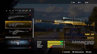 FAR CRY 5 PRESTIGE MBP 50 GOLD SKIN SNIPER RIFLE [upl. by Bobette511]