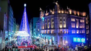 LUCES NAVIDAD VIGO  Revive el encendido de las luces de Navidad de Vigo [upl. by Aihtekal]